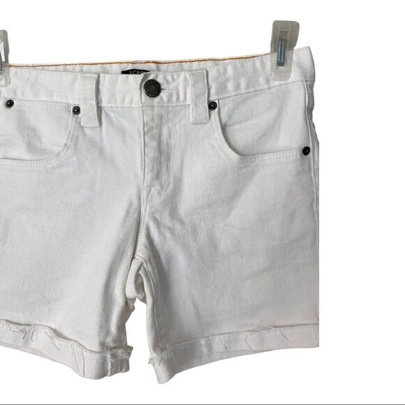 #160 J CREW stretch white jeans shorts - Picture 4 of 8
